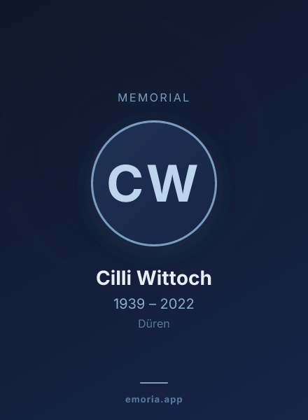 Memorial portrait of Cilli Wittoch