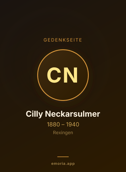 Gedenkportrait von Cilly Neckarsulmer