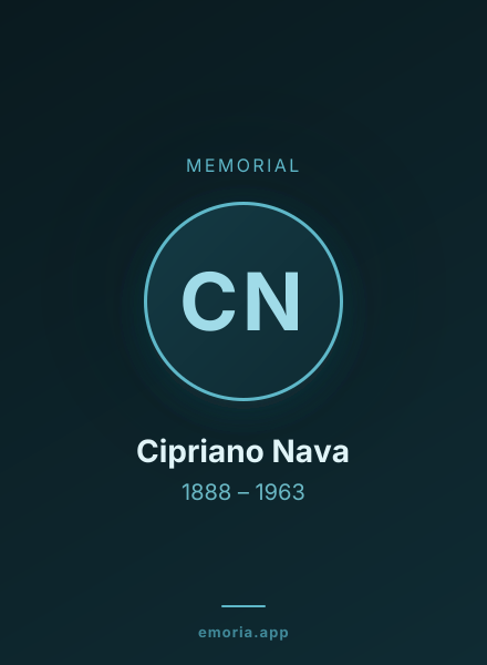 Memorial portrait of Cipriano Nava