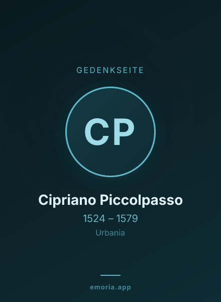 Gedenkportrait von Cipriano Piccolpasso