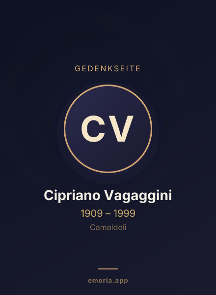Gedenkportrait von Cipriano Vagaggini