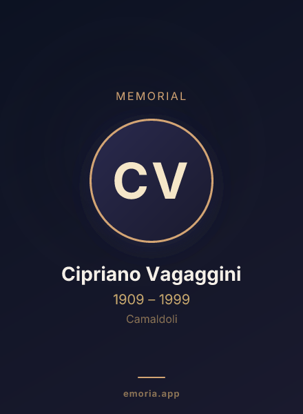 Memorial portrait of Cipriano Vagaggini