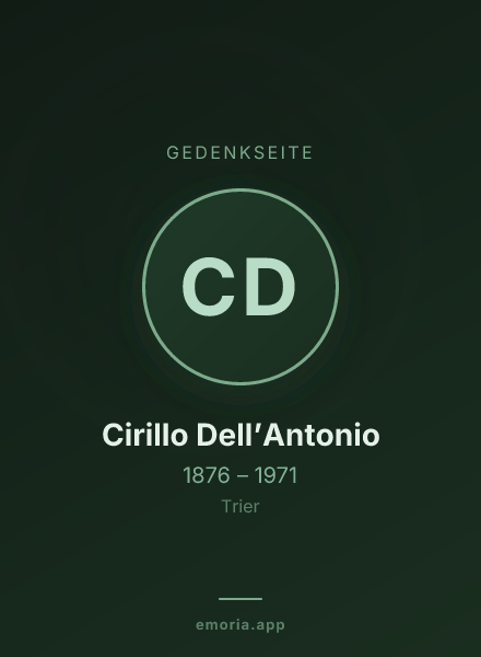 Gedenkportrait von Cirillo Dell’Antonio