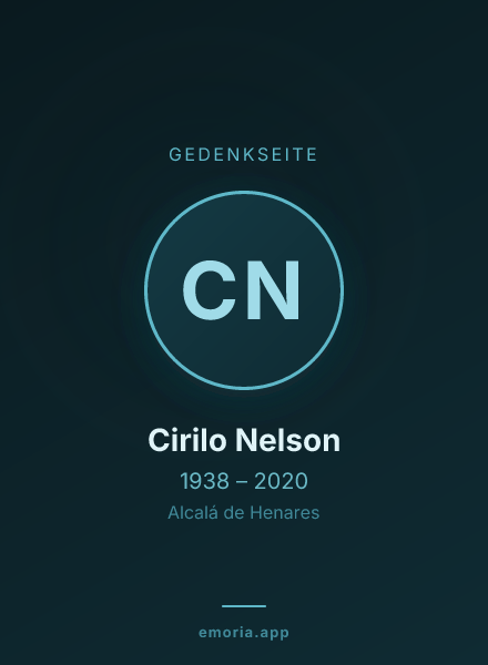 Gedenkportrait von Cirilo Nelson