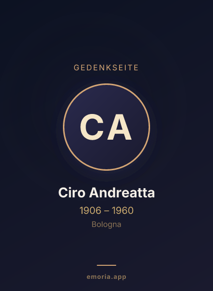 Gedenkportrait von Ciro Andreatta