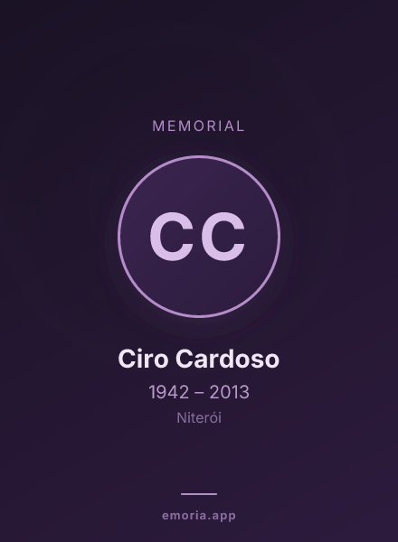 Memorial portrait of Ciro Cardoso