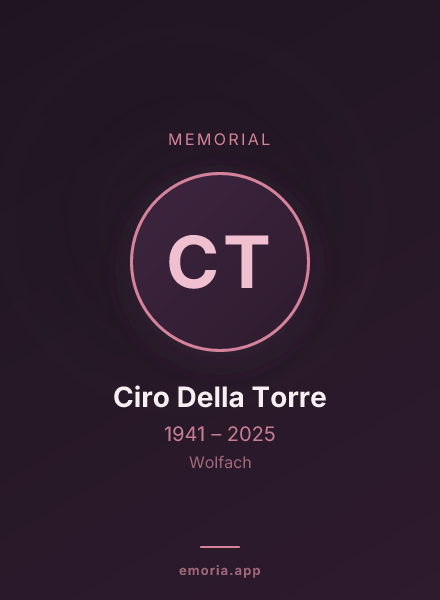 Memorial portrait of Ciro Della Torre