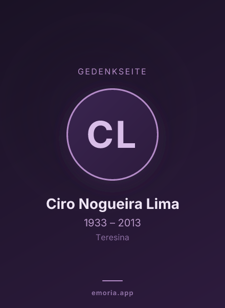 Gedenkportrait von Ciro Nogueira Lima