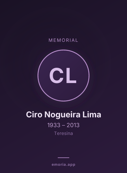 Memorial portrait of Ciro Nogueira Lima