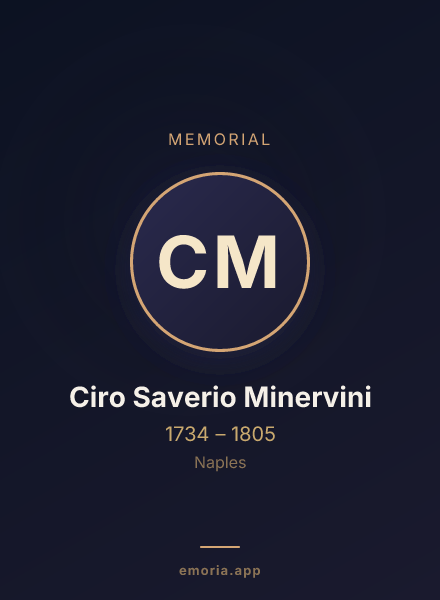 Memorial portrait of Ciro Saverio Minervini