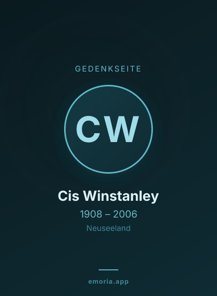 Gedenkportrait von Cis Winstanley