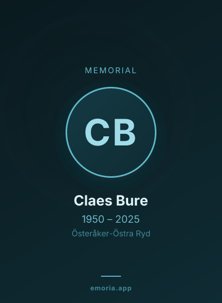 Memorial portrait of Claes Bure