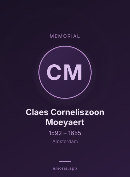 Memorial portrait of Claes Corneliszoon Moeyaert