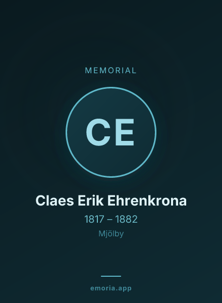 Memorial portrait of Claes Erik Ehrenkrona
