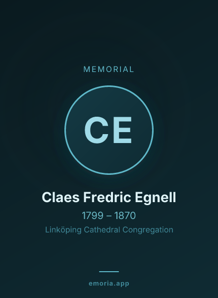 Memorial portrait of Claes Fredric Egnell