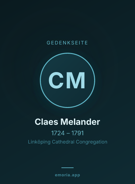 Gedenkportrait von Claes Melander