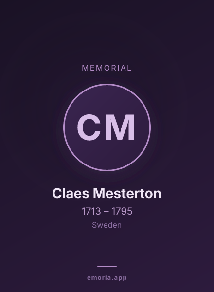 Memorial portrait of Claes Mesterton