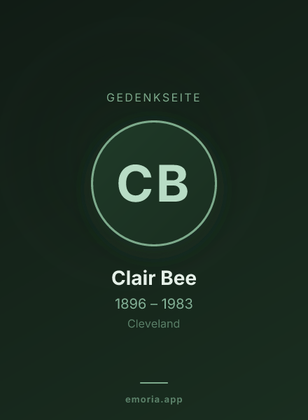 Gedenkportrait von Clair Bee