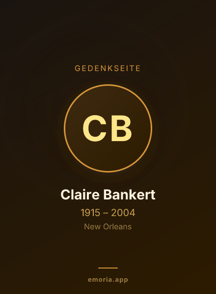 Gedenkportrait von Claire Bankert