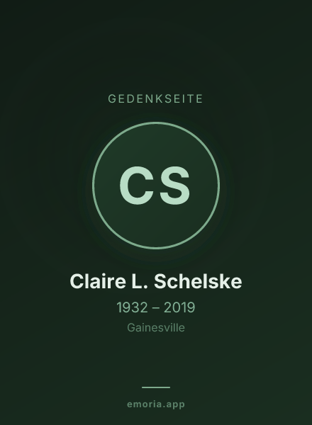 Gedenkportrait von Claire L. Schelske