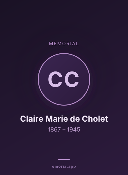 Memorial portrait of Claire Marie de Cholet