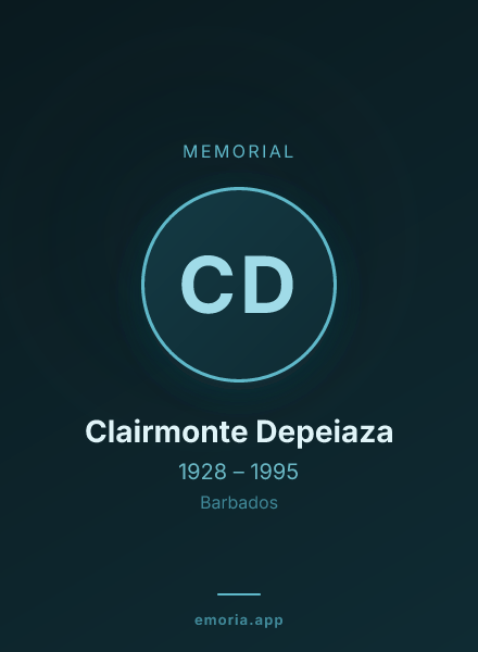 Memorial portrait of Clairmonte Depeiaza