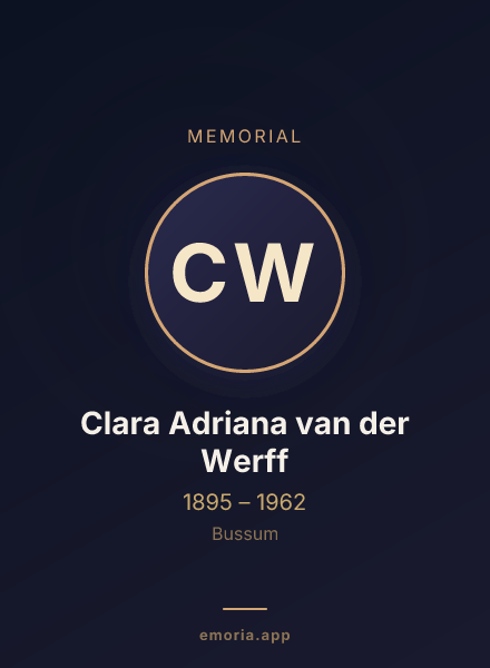 Memorial portrait of Clara Adriana van der Werff