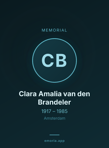 Memorial portrait of Clara Amalia van den Brandeler