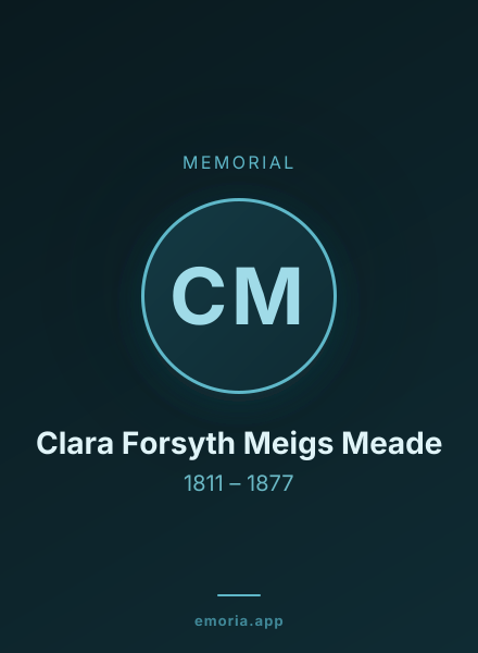 Memorial portrait of Clara Forsyth Meigs Meade