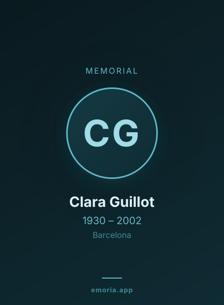 Memorial portrait of Clara Guillot
