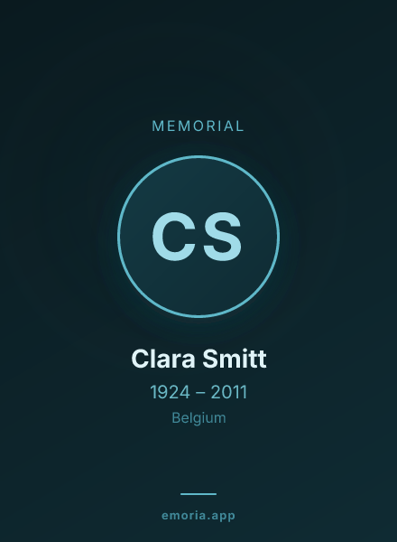 Memorial portrait of Clara Smitt