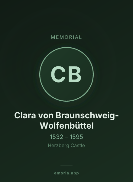 Memorial portrait of Clara von Braunschweig-Wolfenbüttel