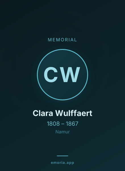 Memorial portrait of Clara Wulffaert
