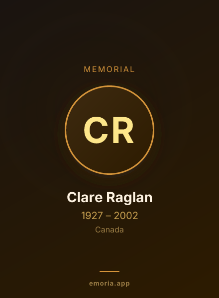 Memorial portrait of Clare Raglan