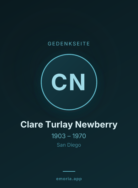 Gedenkportrait von Clare Turlay Newberry