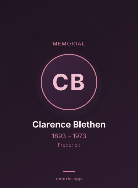 Memorial portrait of Clarence Blethen