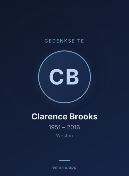 Gedenkportrait von Clarence Brooks