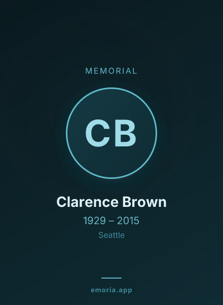 Memorial portrait of Clarence Brown