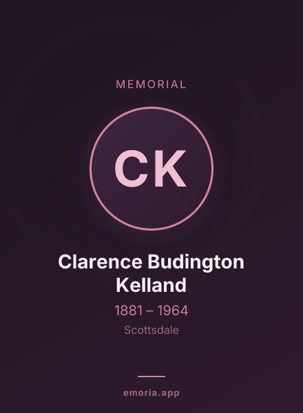 Memorial portrait of Clarence Budington Kelland