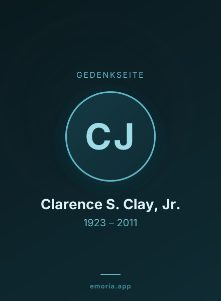 Gedenkportrait von Clarence S. Clay, Jr.
