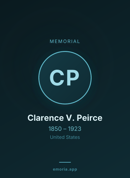 Memorial portrait of Clarence V. Peirce