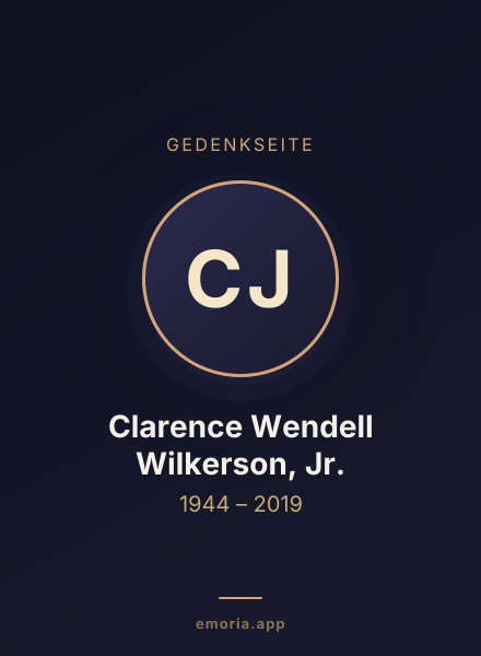 Gedenkportrait von Clarence Wendell Wilkerson, Jr.
