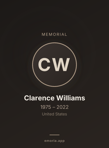 Memorial portrait of Clarence Williams