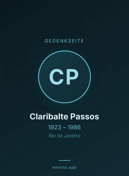 Gedenkportrait von Claribalte Passos