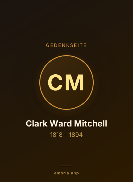 Gedenkportrait von Clark Ward Mitchell