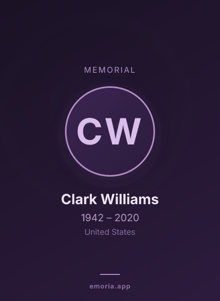 Memorial portrait of Clark Williams