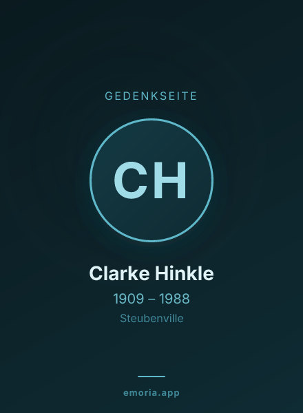Gedenkportrait von Clarke Hinkle
