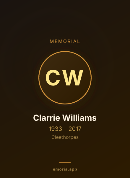 Memorial portrait of Clarrie Williams