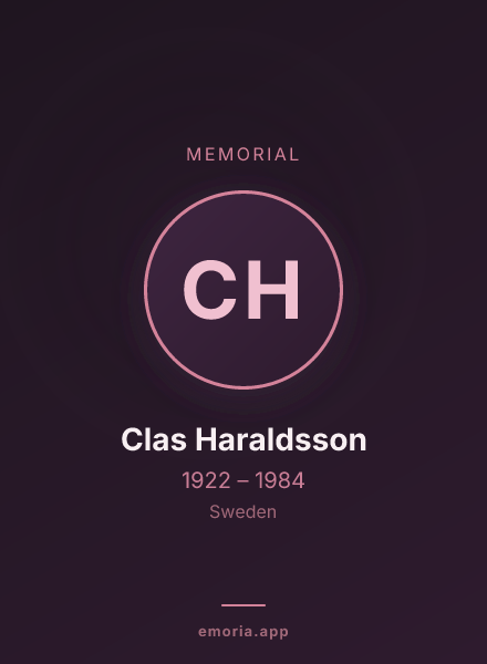 Memorial portrait of Clas Haraldsson