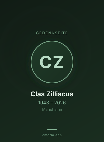 Gedenkportrait von Clas Zilliacus